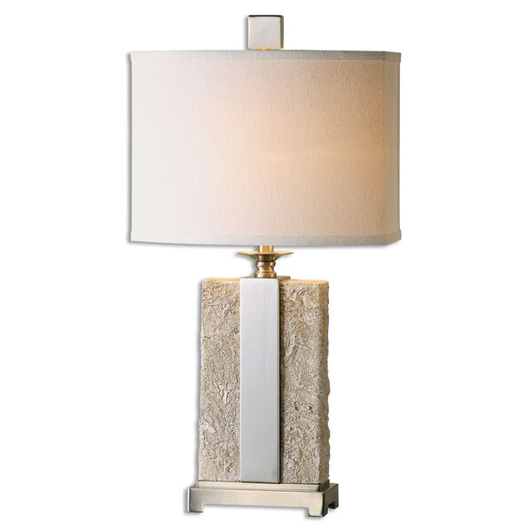 Bonea Stone Ivory One-Light Table Lamp, image 1