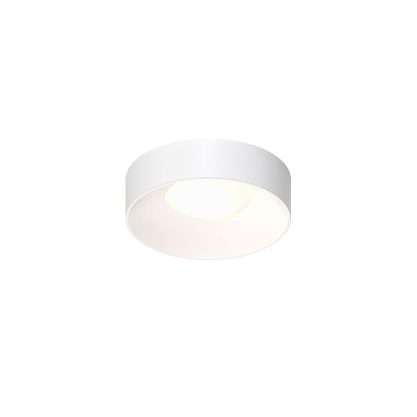 Ilios Satin White 10-Inch LED Flush Mount, image 1