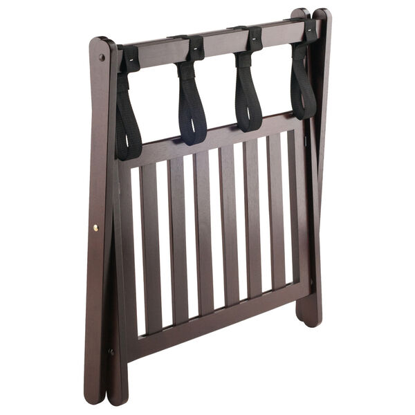 Remy Cappuccino Luggage Rack with Shelf, image 2