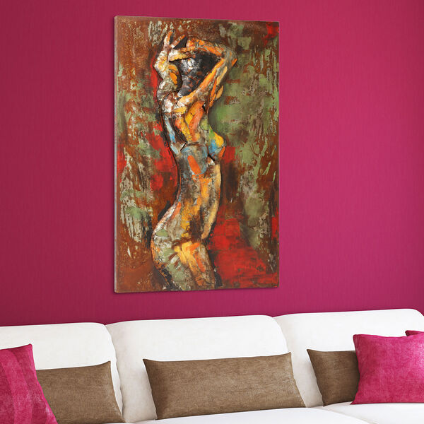 Nude Study 3 Mixed Media Iron Hand Painted Dimensional Wall Art, image 4