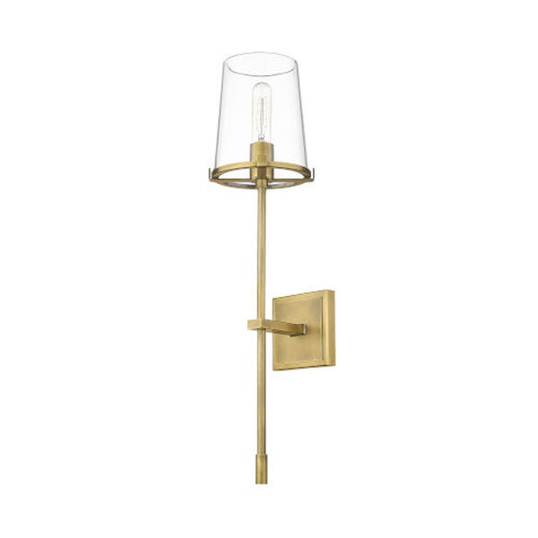 Callista Rubbed Brass One-Light Wall Sconce, image 5