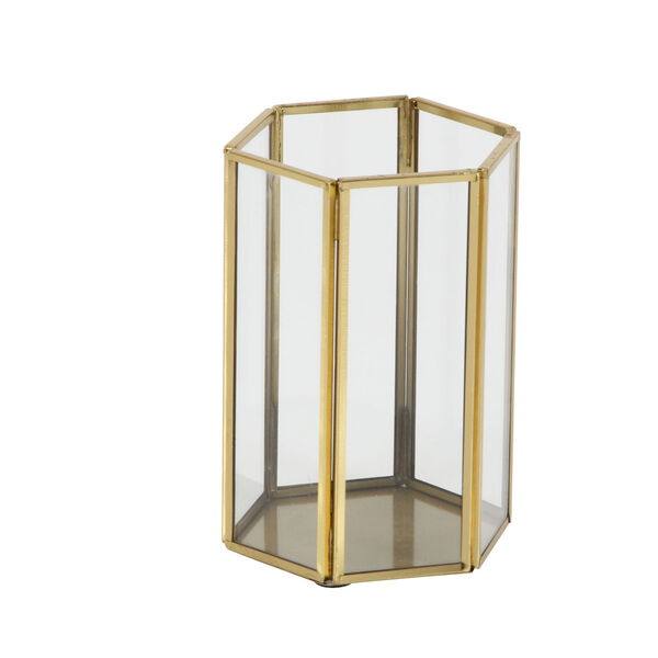 Gold Glass Candle Lanterns, Set of 3, image 6