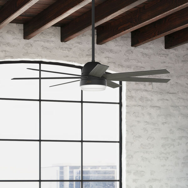 Phenomenon Matte Black 60-Inch Ceiling Fan with LED Light Kit and Wall Control, image 6