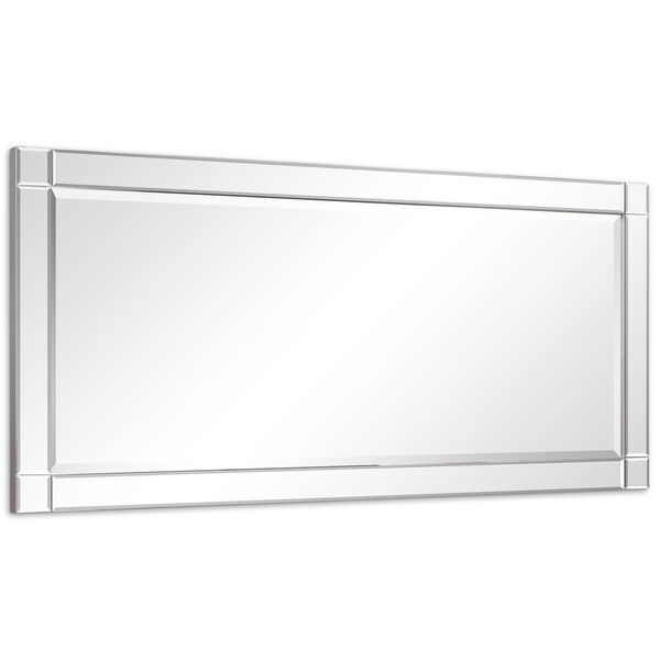 Moderno Clear 54 x 24-Inch Squared Corner Beveled Rectangle Wall Mirror, image 4