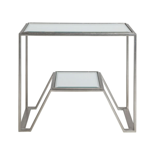 Metal Designs Gray Byron Rectangular End Table, image 2