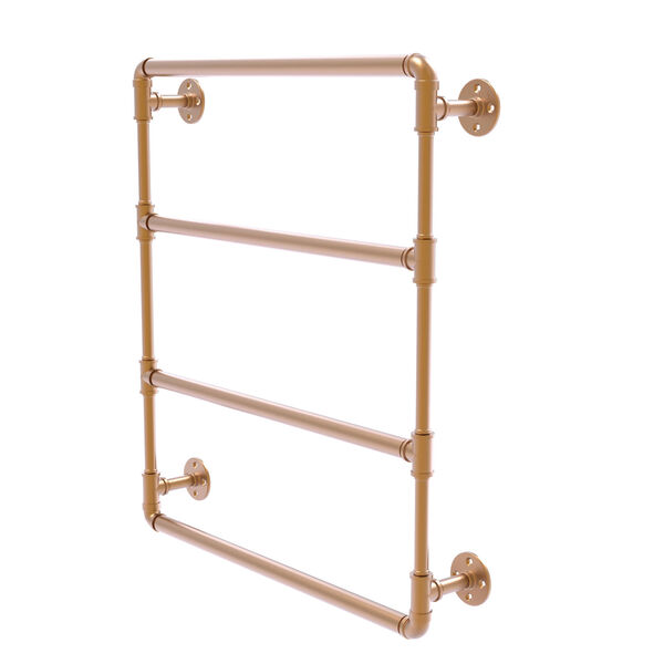 Pipeline Brushed Bronze 30-Inch Wall Mounted Ladder Towel Bar, image 1