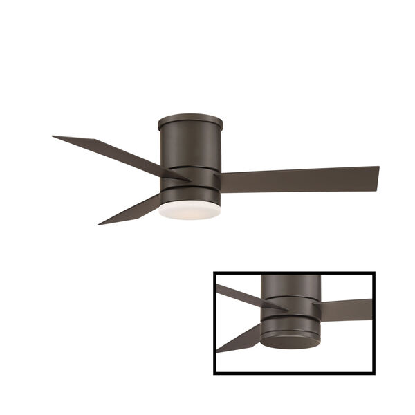 Axis Bronze 44-Inch ADA LED Flush Mount Ceiling Fan, image 3