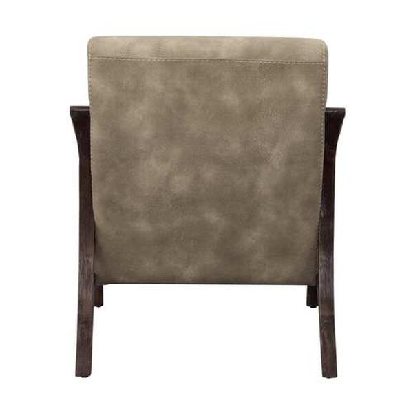 Taylor Tan Upholstered Armchair with Wood Frame, image 4