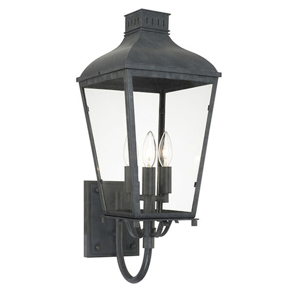 Magnus Black 9-Inch Three-Light Outdoor Wall Sconce, image 1