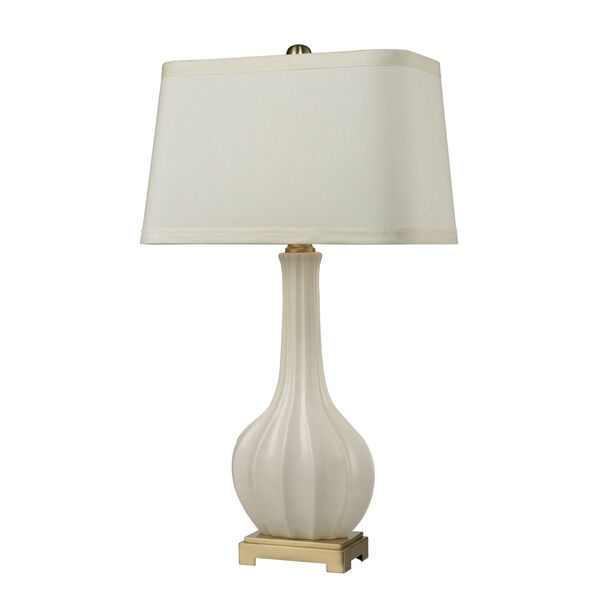 Aster White and Brass One-Light Table Lamp, image 4