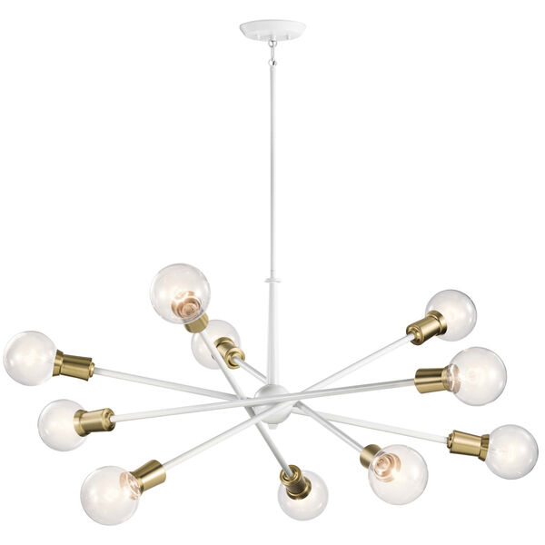 Armstrong White 10-Light Chandelier, image 2