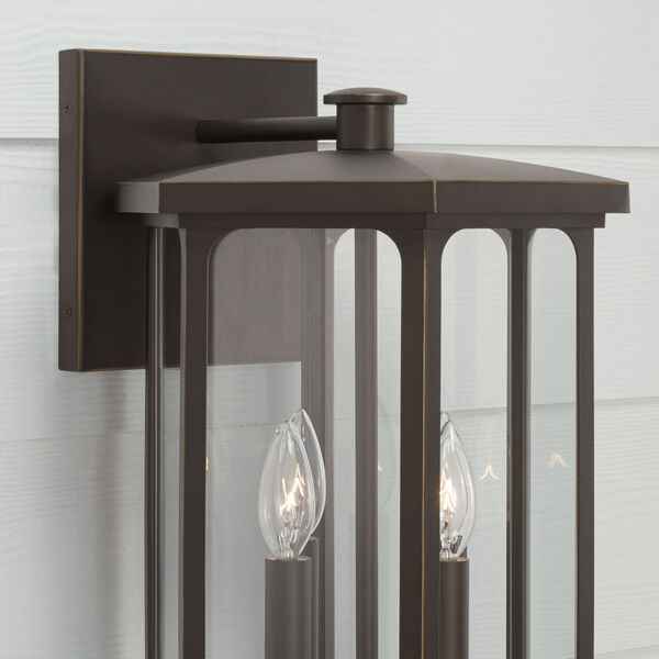 Walton Outdoor Wall Lantern with Clear Glass, image 3