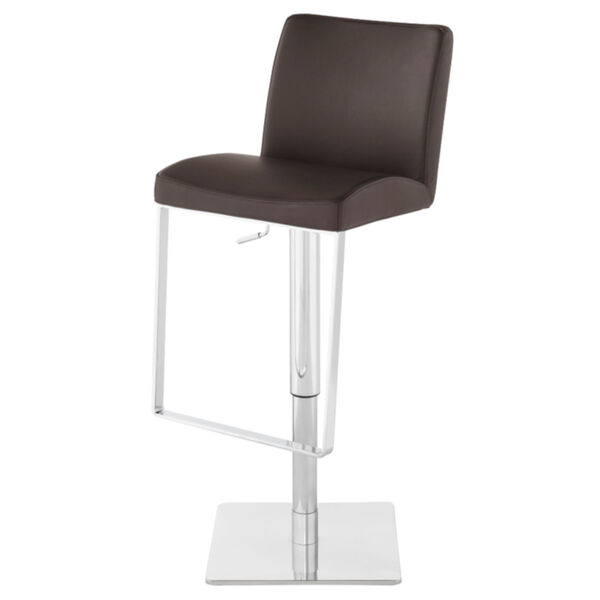 Matteo Brown and Silver Adjustable Stool, image 1
