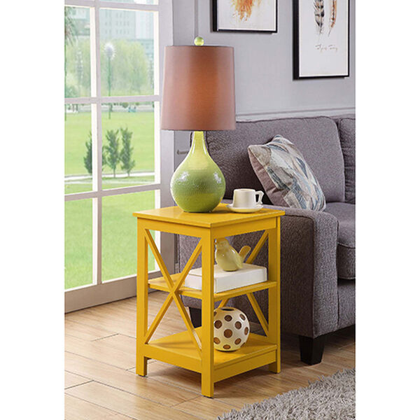 Oxford Yellow End Table, image 2