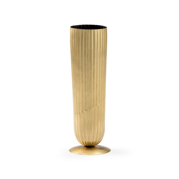 Gold Shifting Line Vase, image 1