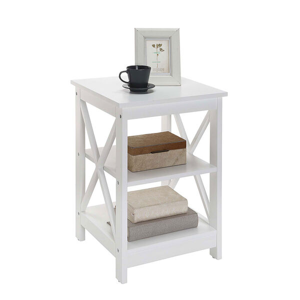 Oxford White End Table, image 2