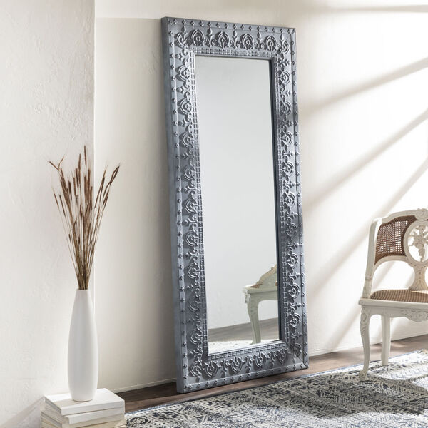 Capacious Gray Full Length Floor Mirror, image 1