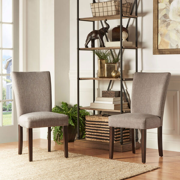 Fitch Smoke Parson Linen Side Chair, Set of 2, image 2