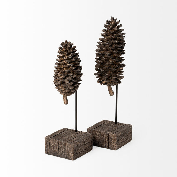 Pinterra Brown 11-Inch Replica Pine Cone On A Stick, image 6