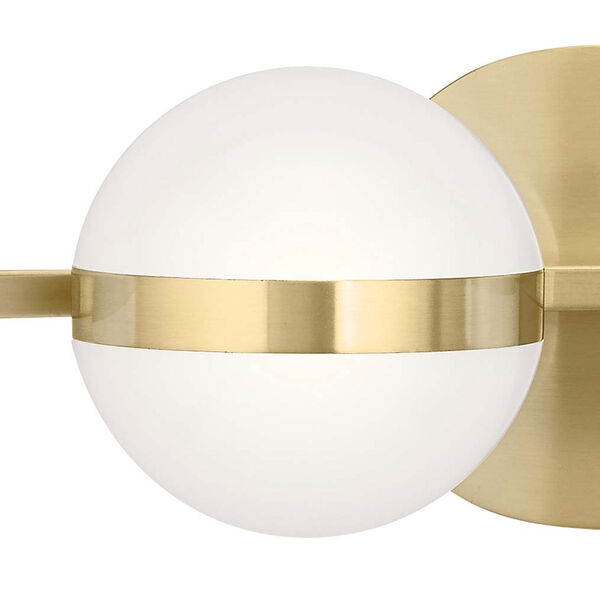 Brettin Champagne Gold 30-Inch Four-Light LED Bath Vanity, image 2