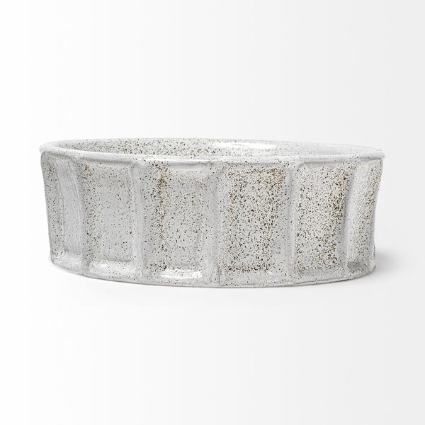 Silone White Small Ceramic Bowl, image 2