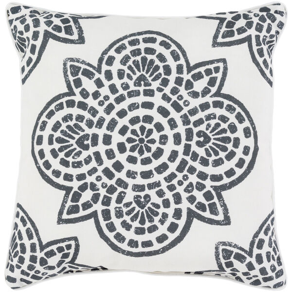 Hemma Black and White 20 x 20-Inch Throw Pillow, image 1
