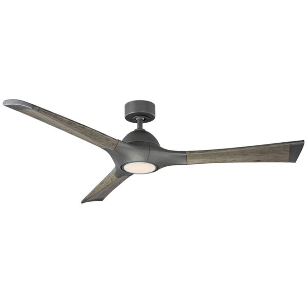 Woody Graphite 60-Inch 3000K LED Downrod Ceiling Fans, image 1