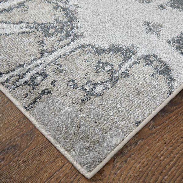 Astra Gray Silver Ivory Area Rug, image 5
