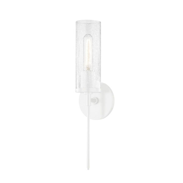 Olivia Crackle Clear Glass One-Light Wall Sconce, image 1