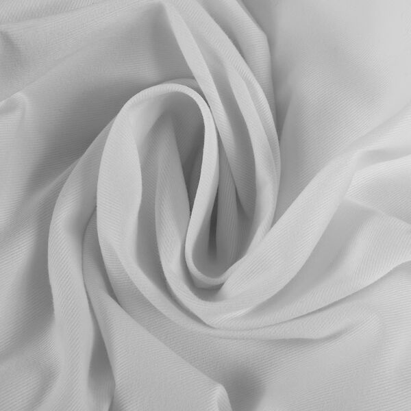 White Solid Cotton Tie-Top Curtain Single Panel, image 6