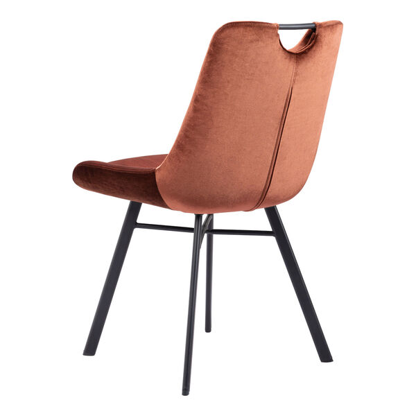Tyler Brown and Matte Black Dining Chair, image 5