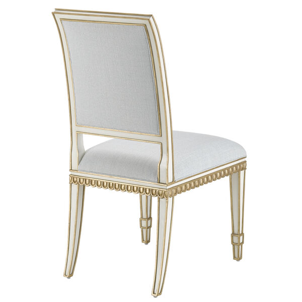 Ines Mist and Antique Gold Side Chair, image 4