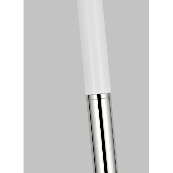 Monroe Polished Nickel LED Floor Lamp, image 2