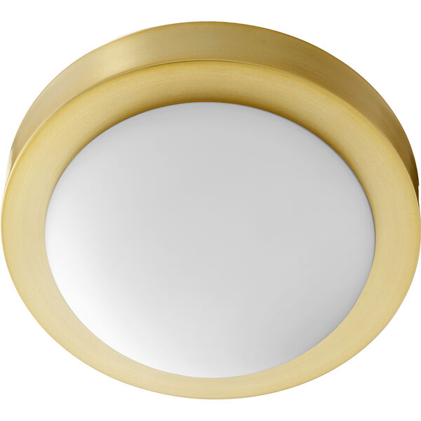 Aged Brass One-Light 9.25-Inch Ceiling Mount, image 1
