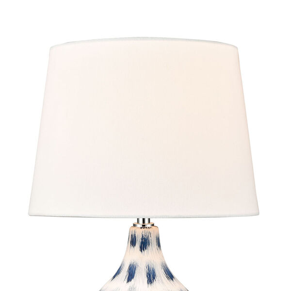 Colmar White and Blue One-Light Table Lamp, image 3