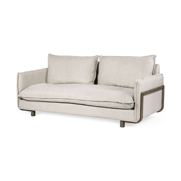 Roy I Castlerock Gray 37-Inch Upholstered Three Seater Sofa, image 1