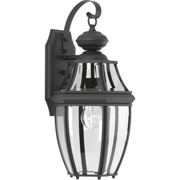 P6611-31: New Haven Black One-Light Outdoor Wall Mount, image 1