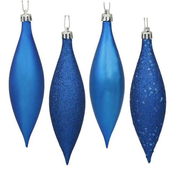 Blue 4 Finish Finial Ornament 140mm, image 1