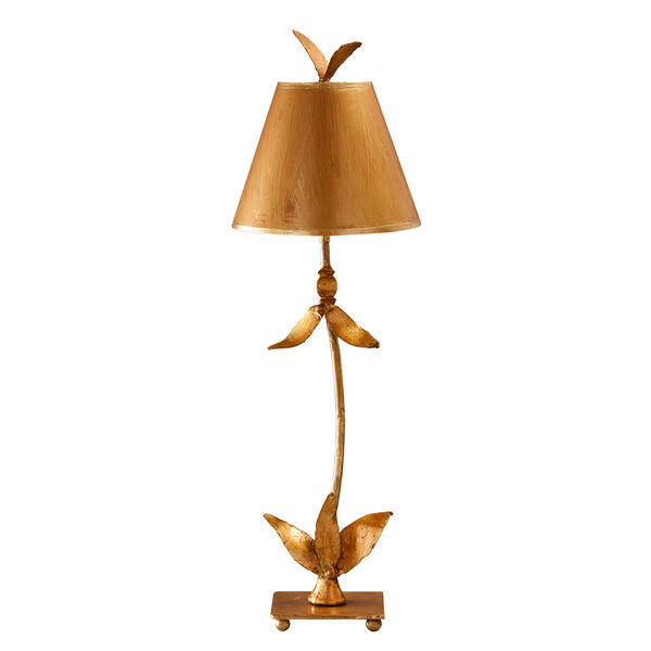 Red Bell Gold Leaf One-Light Table Lamp, image 1