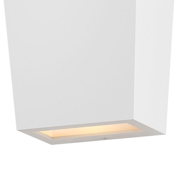 Cruz Textured White Two-Light Small LED Wall Mount, image 6