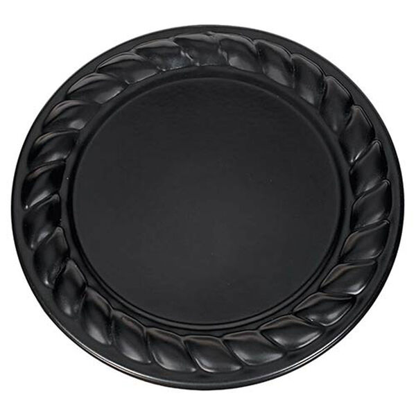 Uptown Black 10-Inch Two-Light Outdoor Flush Mount with Seeded Glass, image 2