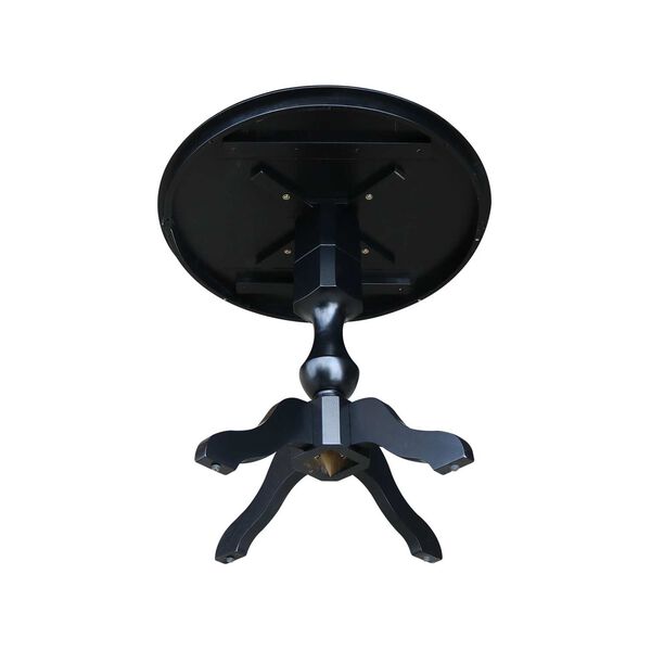 Black Round Pedestal Counter Height Table, image 3
