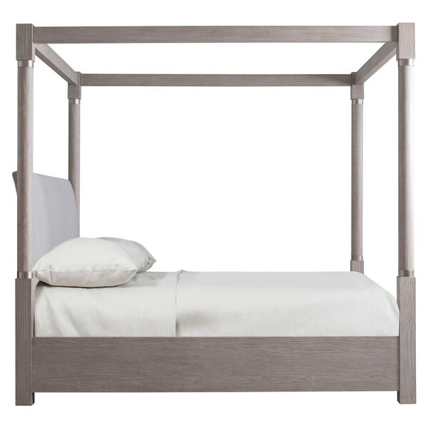 Trianon Taupe and White Canopy Bed, image 3