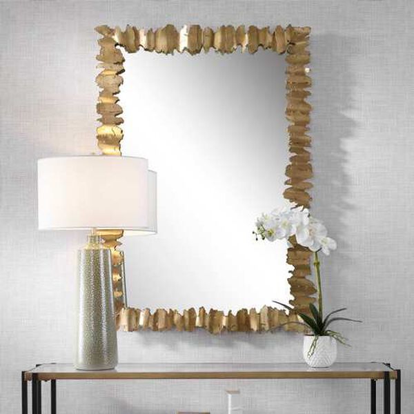 Lev Antique Gold 34 x 49-Inch Wall Mirror, image 3