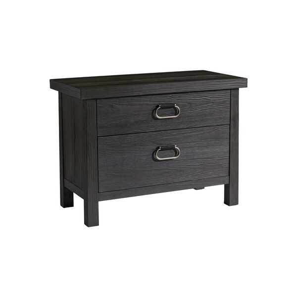Trianon Black and Silver Nightstand, image 2