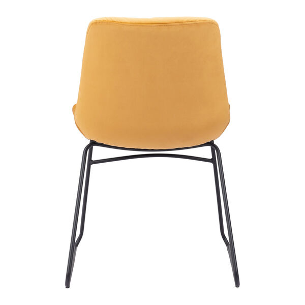 Tammy Yellow and Matte Black Dining Chair, image 4