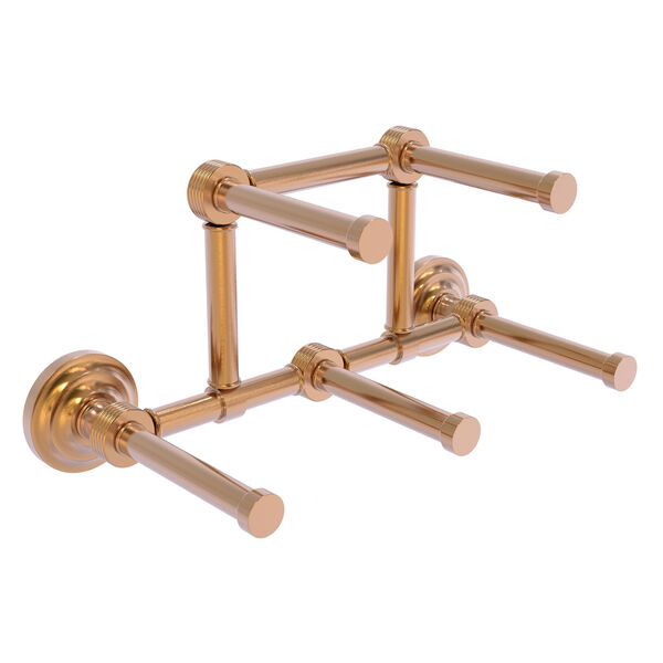 Que New Brushed Bronze Five Roll Toilet Paper Holder, image 2