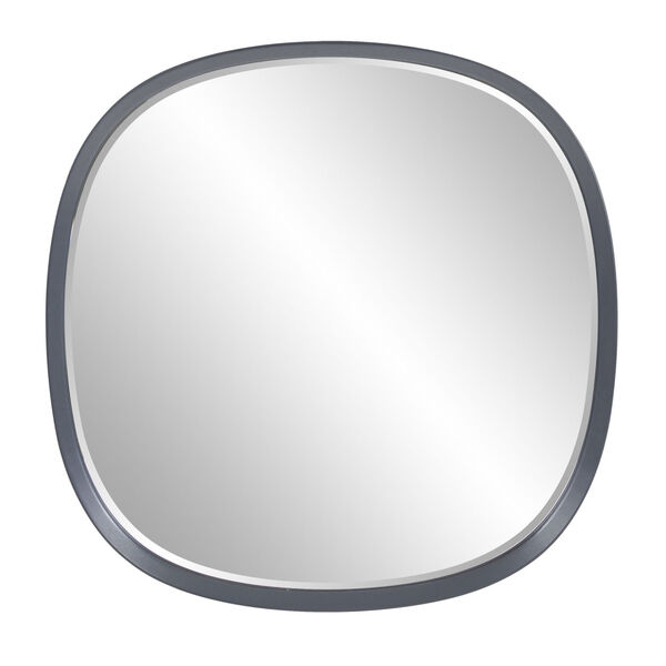 Asher Charcoal Gray Round Wall Mirror, image 2