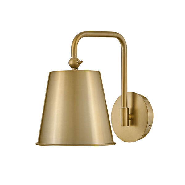 Blake Lacquered Brass One-Light Wall Sconce, image 1