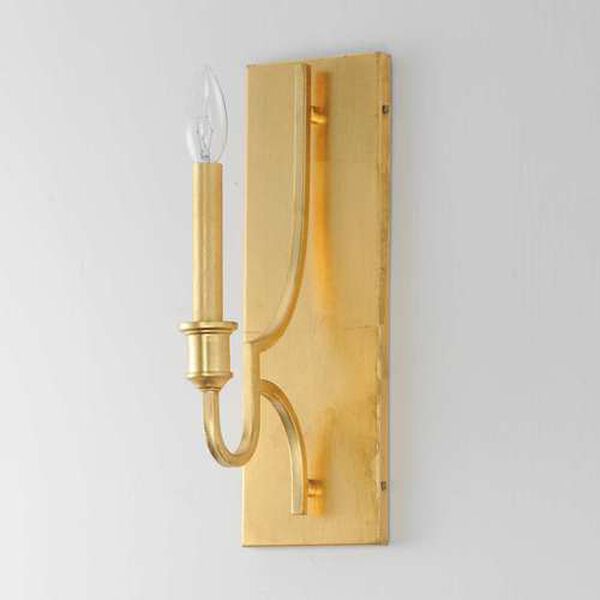 Normandy Gold Leaf One-Light Wall Sconce, image 4